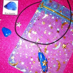 Blue Howlite necklace
